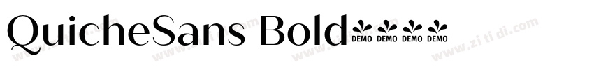 QuicheSans Bold字体转换 QuicheSans Bold字体转换